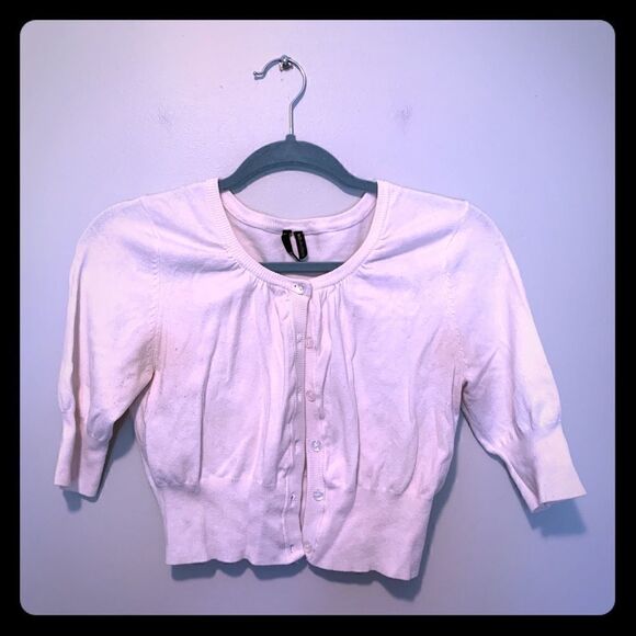 Women’s White takeout Cardigan  - Picture 3 of 5